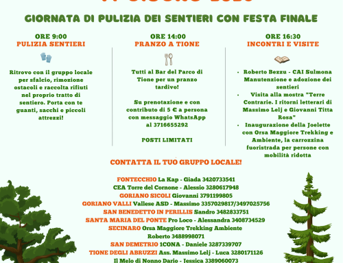14/06/2026 TORNA LA GIORNATA DEI SENTIERI!